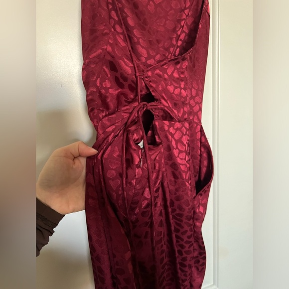 Red printed jumpsuit from Urban Outfitters Size 4. - Picture 4 of 5